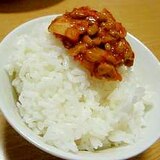 納豆＋キムチ＋あとひとつでご飯がめっちゃススみます